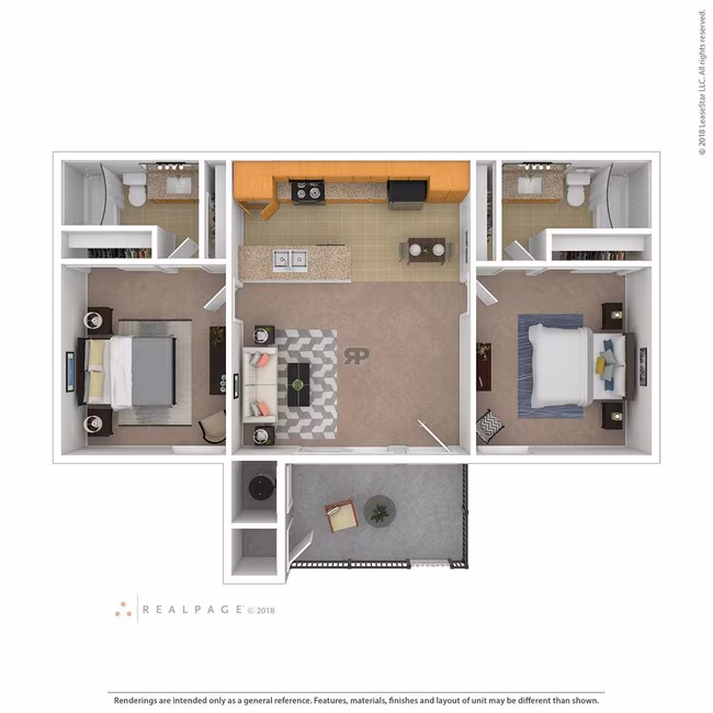 Unit 2318CL 2422CM floor plan